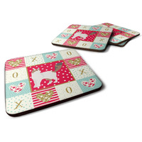 "Caroline's Treasures CK5727FC Turkish Van Cat Love Foam Set of 4 coasters, Multicolor"