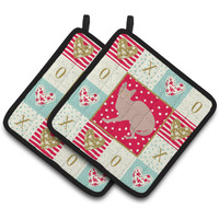 "Caroline's Treasures CK5600PTHD Don Sphynx #3 Cat Love Pair of Pot Holders potholders, Multicolor"