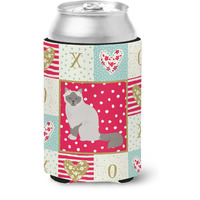 "Caroline's Treasures CK5742CC Birman Cat Love Can or Bottle Hugger cold-beverage-koozies, Multicolor"
