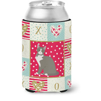 "Caroline's Treasures CK5743CC Brazilian Shorthair Cat Love Can or Bottle Hugger cold-beverage-koozies, Multicolor"