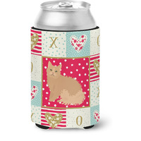 "Caroline's Treasures CK5784CC Selkirk Rex Cat Love Can or Bottle Hugger cold-beverage-koozies, Multicolor"