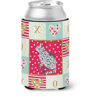 "Caroline's Treasures CK5785CC Serengeti Cat Love Can or Bottle Hugger cold-beverage-koozies, Multicolor"