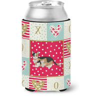 "Caroline's Treasures CK5650CC Munchkin Cat Love Can or Bottle Hugger cold-beverage-koozies, Multicolor"