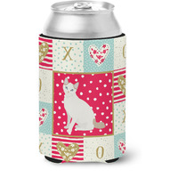 "Caroline's Treasures CK5768CC Korean Bobtail Cat Love Can or Bottle Hugger cold-beverage-koozies, Multicolor"