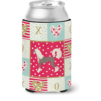 "Caroline's Treasures CK5921CC Chinese Crested Love Can or Bottle Hugger cold-beverage-koozies, Multicolor"
