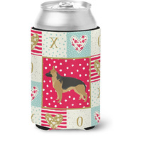 "Caroline's Treasures CK5930CC German Shepherd Love Can or Bottle Hugger cold-beverage-koozies, Multicolor"