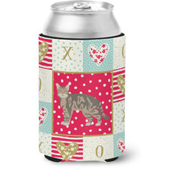 "Caroline's Treasures CK5550CC American Wirehair #1 Cat Love Can or Bottle Hugger cold-beverage-koozies, Multicolor"