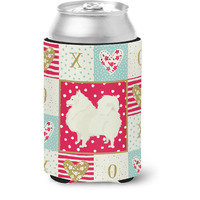 "Caroline's Treasures CK5955CC Spitz Love Can or Bottle Hugger cold-beverage-koozies, Multicolor"