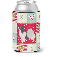 "Caroline's Treasures CK5872CC Papillon #2 Love Can or Bottle Hugger cold-beverage-koozies, Multicolor"
