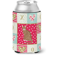 "Caroline's Treasures CK5800CC Toyger Cat Love Can or Bottle Hugger cold-beverage-koozies, Multicolor"