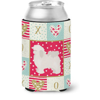 "Caroline's Treasures CK5815CC Bolognese Love Can or Bottle Hugger cold-beverage-koozies, Multicolor"