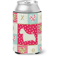 "Caroline's Treasures CK5959CC Westie Love Can or Bottle Hugger cold-beverage-koozies, Multicolor"