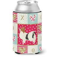 "Caroline's Treasures CK5943CC Papillon Love Can or Bottle Hugger cold-beverage-koozies, Multicolor"