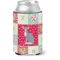 "Caroline's Treasures CK5779CC Peterbald Cat Love Can or Bottle Hugger cold-beverage-koozies, Multicolor"