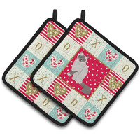 "Caroline's Treasures CK5742PTHD Birman Cat Love Pair of Pot Holders potholders, Multicolor"