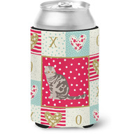 "Caroline's Treasures CK5762CC Foldex Exotic Fold Cat Love Can or Bottle Hugger cold-beverage-koozies, Multicolor"