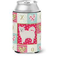 "Caroline's Treasures CK5847CC Italian Spitz Love Can or Bottle Hugger cold-beverage-koozies, Multicolor"