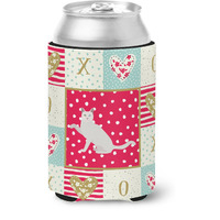 "Caroline's Treasures CK5766CC Khao Manee Cat Love Can or Bottle Hugger cold-beverage-koozies, Multicolor"
