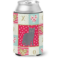 "Caroline's Treasures CK5771CC Nebelung Cat Love Can or Bottle Hugger cold-beverage-koozies, Multicolor"