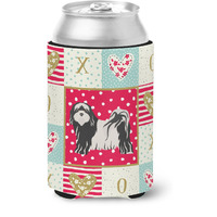 "Caroline's Treasures CK5898CC Tibetan Terrier Love Can or Bottle Hugger cold-beverage-koozies, Multicolor"