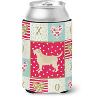"Caroline's Treasures CK5939CC Labrador Retriever Love Can or Bottle Hugger cold-beverage-koozies, Multicolor"