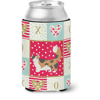 "Caroline's Treasures CK5711CC Skookum Cat Love Can or Bottle Hugger cold-beverage-koozies, Multicolor"