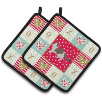 "Caroline's Treasures CK5688PTHD Ragdoll #3 Cat Love Pair of Pot Holders potholders, Multicolor"