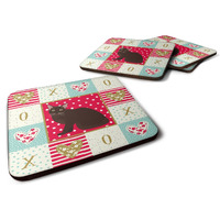 "Caroline's Treasures CK5747FC Burmese Cat Love Foam Set of 4 coasters, Multicolor"