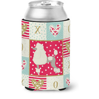 "Caroline's Treasures CK5946CC Poodle Love Can or Bottle Hugger cold-beverage-koozies, Multicolor"