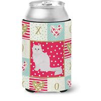 "Caroline's Treasures CK5752CC Chinchilla Persian Longhair Cat Love Can Hugger cold-beverage-koozies, Multicolor"