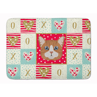 "Caroline's Treasures Manx Cat Love Machine Washable Memory Foam Mat doormats, Multicolor"