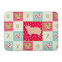 "Caroline's Treasures Kerry Hill Sheep Love Machine Washable Memory Foam Mat doormats, Multicolor"