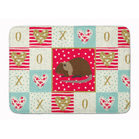 "Caroline's Treasures Coypu Nutria River Rat Love Machine Washable Memory Foam Mat doormats, Multicolor"