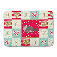 "Caroline's Treasures Persian Modern #2 Cat Love Machine Washable Memory Foam Mat doormats, Multicolor"