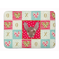 "Caroline's Treasures Mexican Hairless Dog Love Machine Washable Memory Foam Mat doormats, Multicolor"