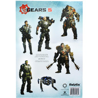 gears of War 5 Fridge Magnet Stickers  6 character Designs  7 x 10 Sheet