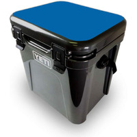 MightySkins YEROA24LID-Solid Blue Skin for Yeti Roadie 24 Hard cooler Lid - Solid Blue
