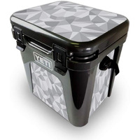 MightySkins YEROAD24-gray Polygon Skin for Yeti Roadie 24 Hard cooler - gray Polygon