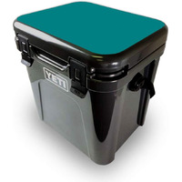 MightySkins YEROA24LID-Solid Teal Skin for Yeti Roadie 24 Hard cooler Lid - Solid Teal