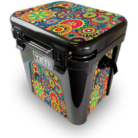 MightySkins YEROAD24-Flower Wheels Skin for Yeti Roadie 24 Hard cooler - Flower Wheels