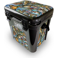 MightySkins YEROAD24-Action Fish Puzzle Skin for Yeti Roadie 24 Hard cooler - Action Fish Puzzle
