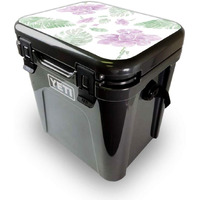 MightySkins YEROA24LID-Water color Flowers Skin for Yeti Roadie 24 Hard cooler Lid - Water color Flowers