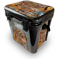 MightySkins YEROAD24-Deer Pattern Skin for Yeti Roadie 24 Hard cooler - Deer Pattern