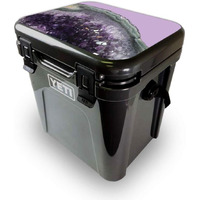 MightySkins YEROA24LID-Amethyst Agate Skin for Yeti Roadie 24 Hard cooler Lid - Amethyst Agate