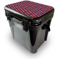 MightySkins YEROA24LID-Saltwater collage Skin for Yeti Roadie 24 Hard cooler Lid - Saltwater collage