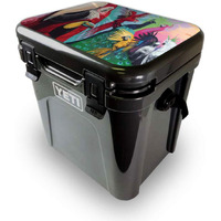MightySkins YEROA24LID-Parrot Paradise Skin for Yeti Roadie 24 Hard cooler Lid - Parrot Paradise