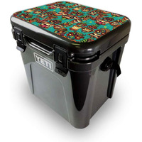MightySkins YEROA24LID-crazy Tikis Skin for Yeti Roadie 24 Hard cooler Lid - crazy Tikis