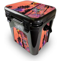 MightySkins YEROAD24-Jellyfish Palms Skin for Yeti Roadie 24 Hard cooler - Jellyfish Palms