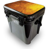 MightySkins YEROA24LID-Textured gold Skin for Yeti Roadie 24 Hard cooler Lid - Textured gold