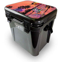 MightySkins YEROA24LID-Jellyfish Palms Skin for Yeti Roadie 24 Hard cooler Lid - Jellyfish Palms